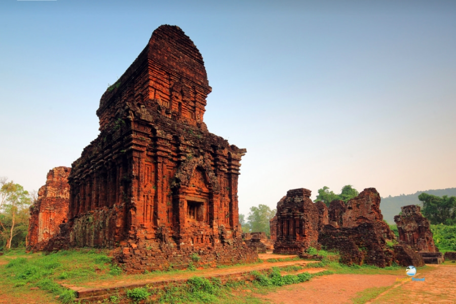 Ancient brick temple ruins at My Son Sanctuary Vietnam – Auasia Travel